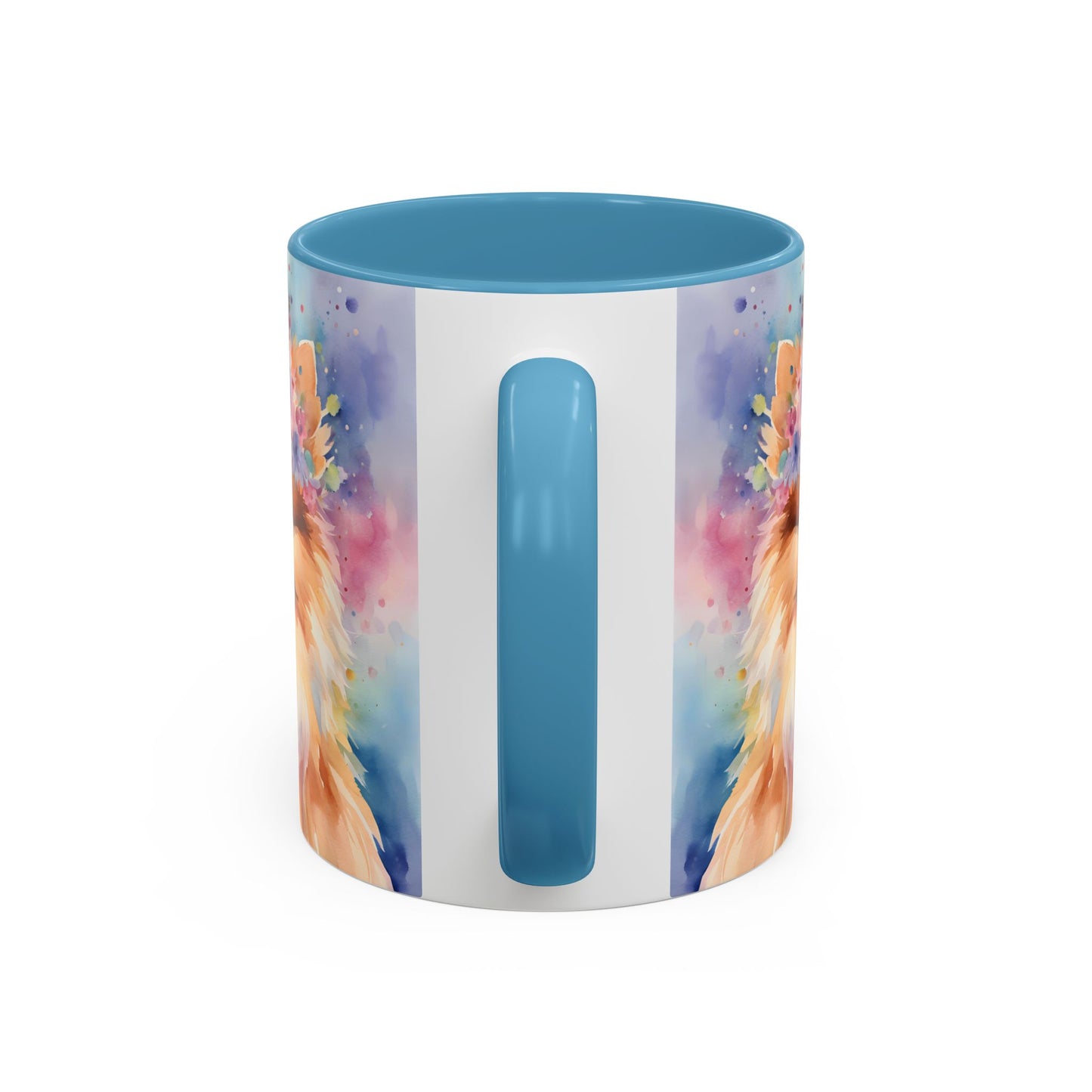 Pomeranian 04 Accent Coffee Mug - Dog Lover Gift
