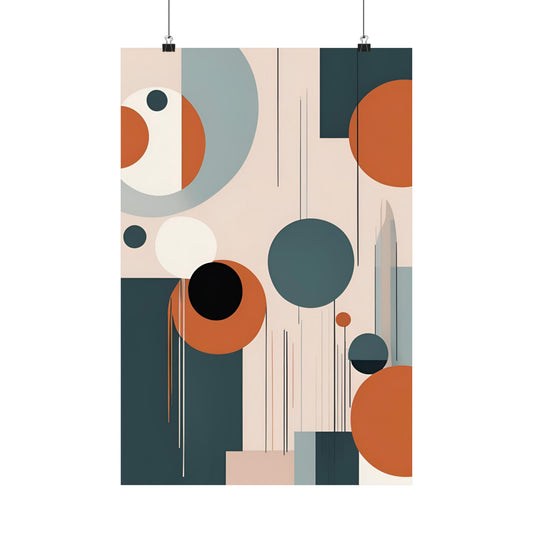 Retro abstract 1 Matte Vertical Posters