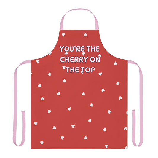 You’re The Cherry On The Top Valentines Apron, 5-Color Straps