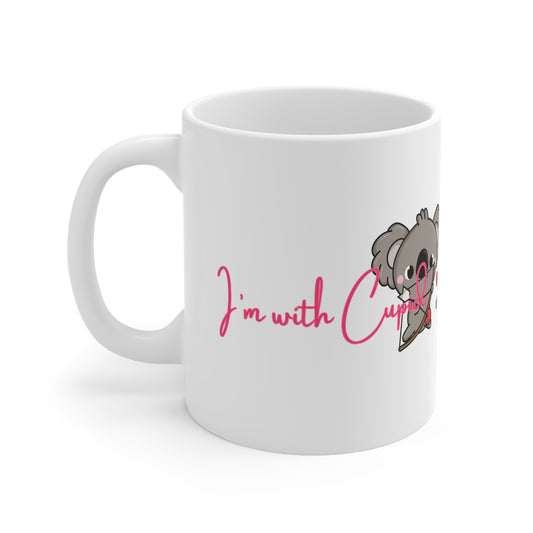 I’m With Cupid Valentines Mug Ceramic 11oz