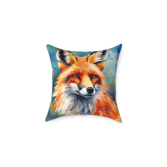 Fox 04 Poly Pillow - Natures Beauty Design
