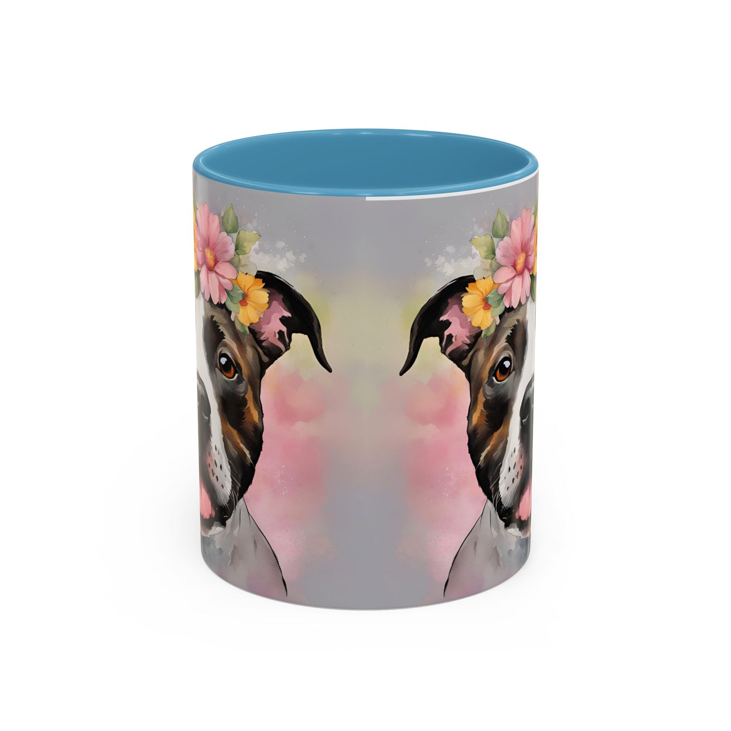 Staffordshire Bull Terrier 01 Accent Coffee Mug - Dog Lover Gift
