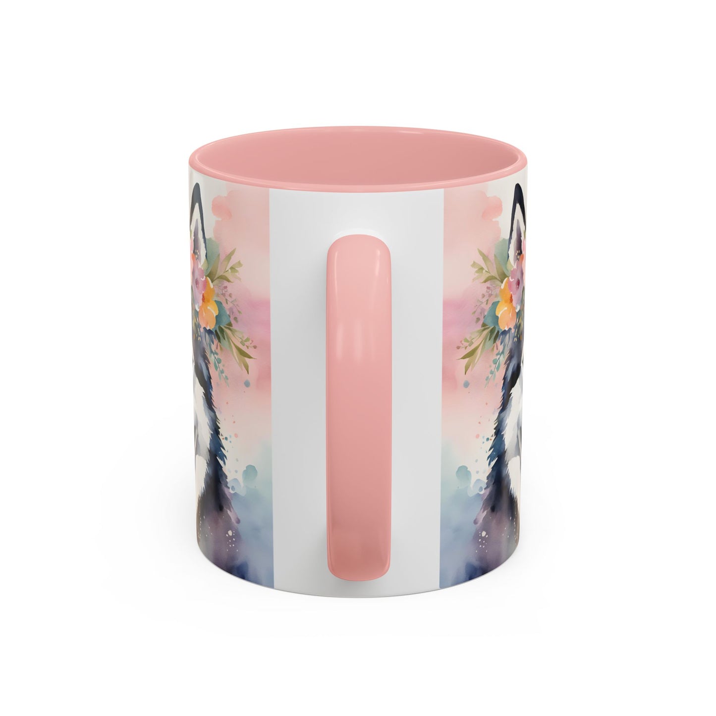 Husky 03 Accent Coffee Mug - Dog Lover Gift