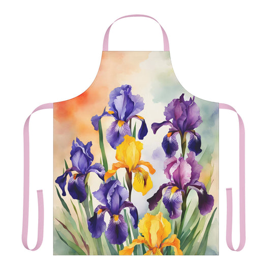 Irises 04 Apron 5-Color Straps