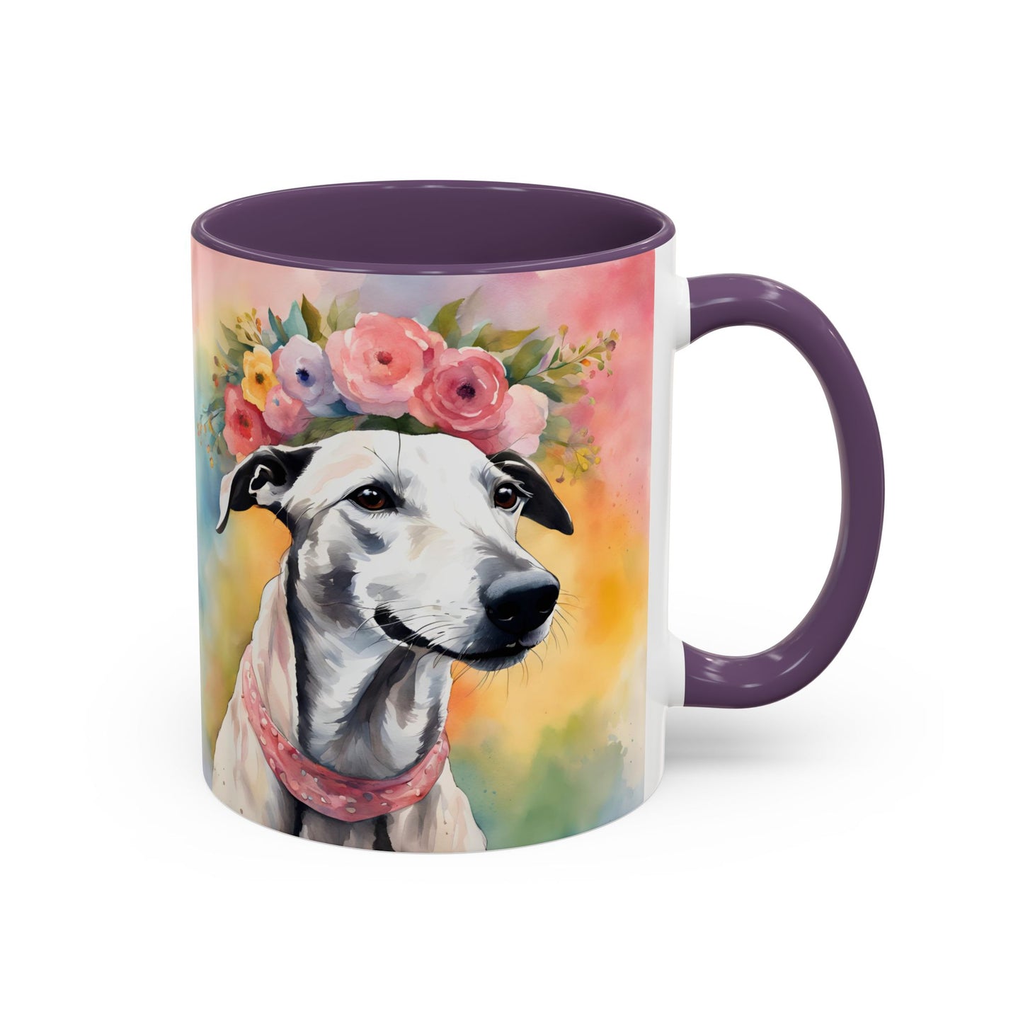 Greyhound 02 Accent Coffee Mug - Dog Lover Gift