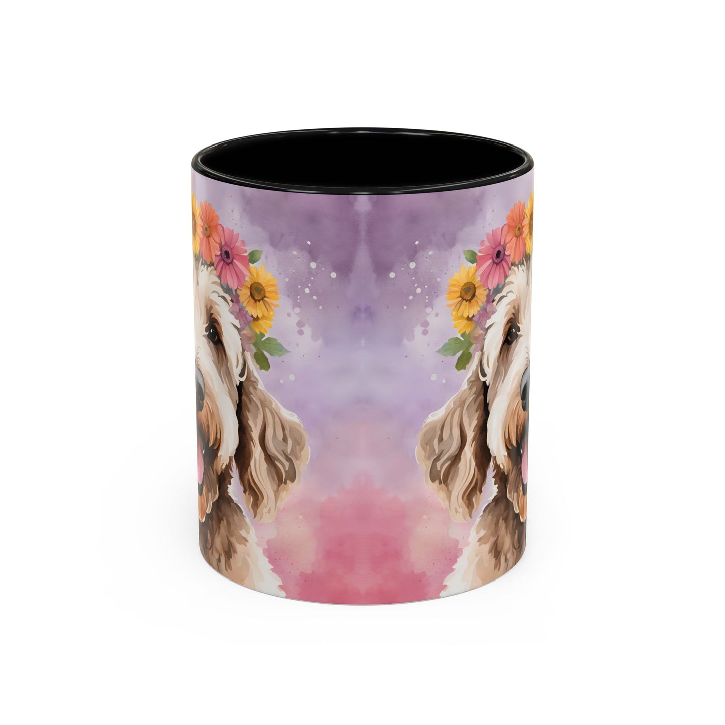 Labradoodle 02 Accent Coffee Mug - Dog Lover Gift