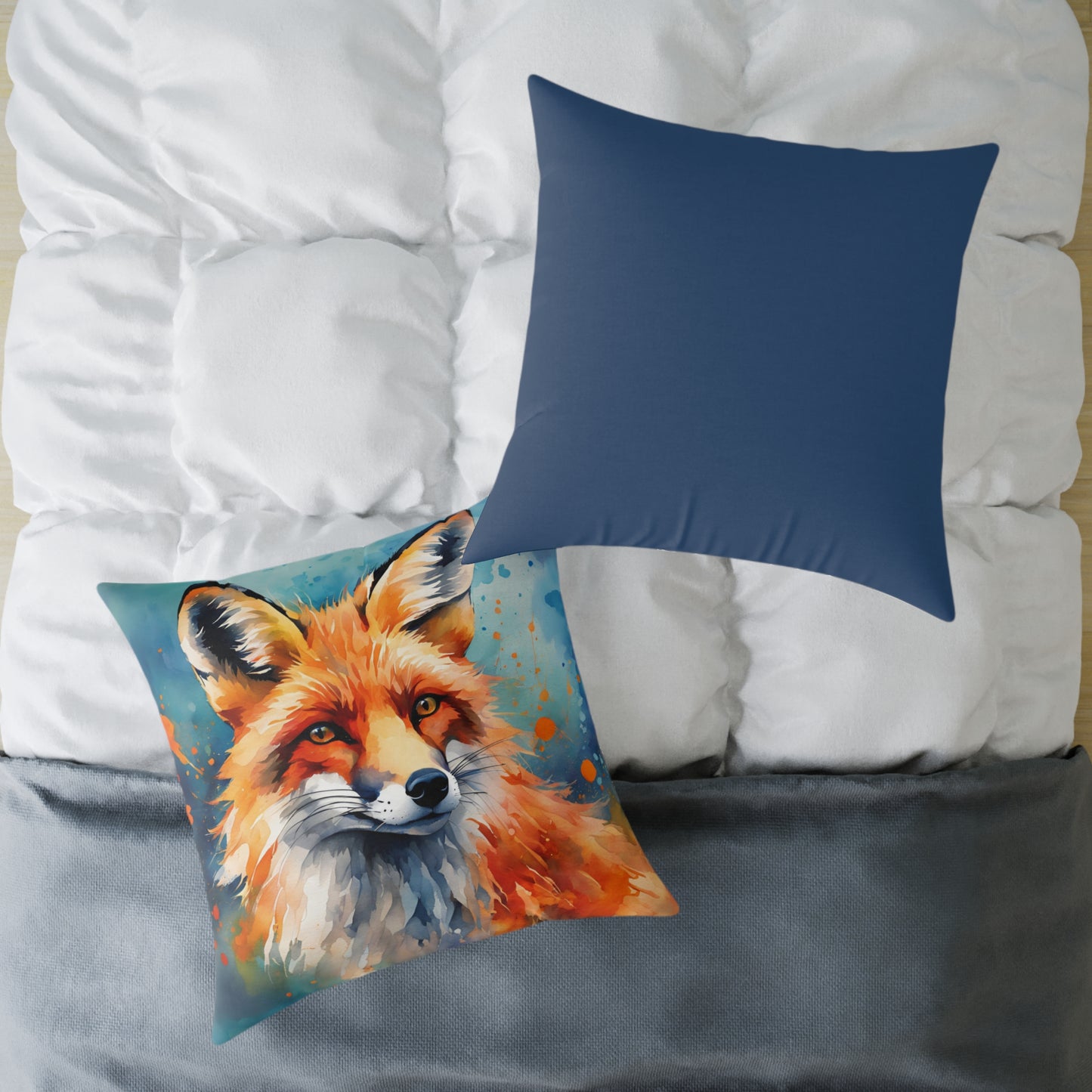 Fox 04 Poly Pillow - Natures Beauty Design
