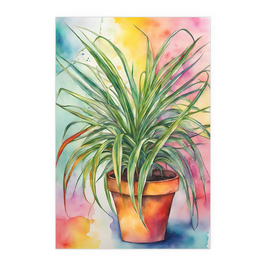Multicolored Pot Plant 15 Indoor and Outdoor Silk Poster
