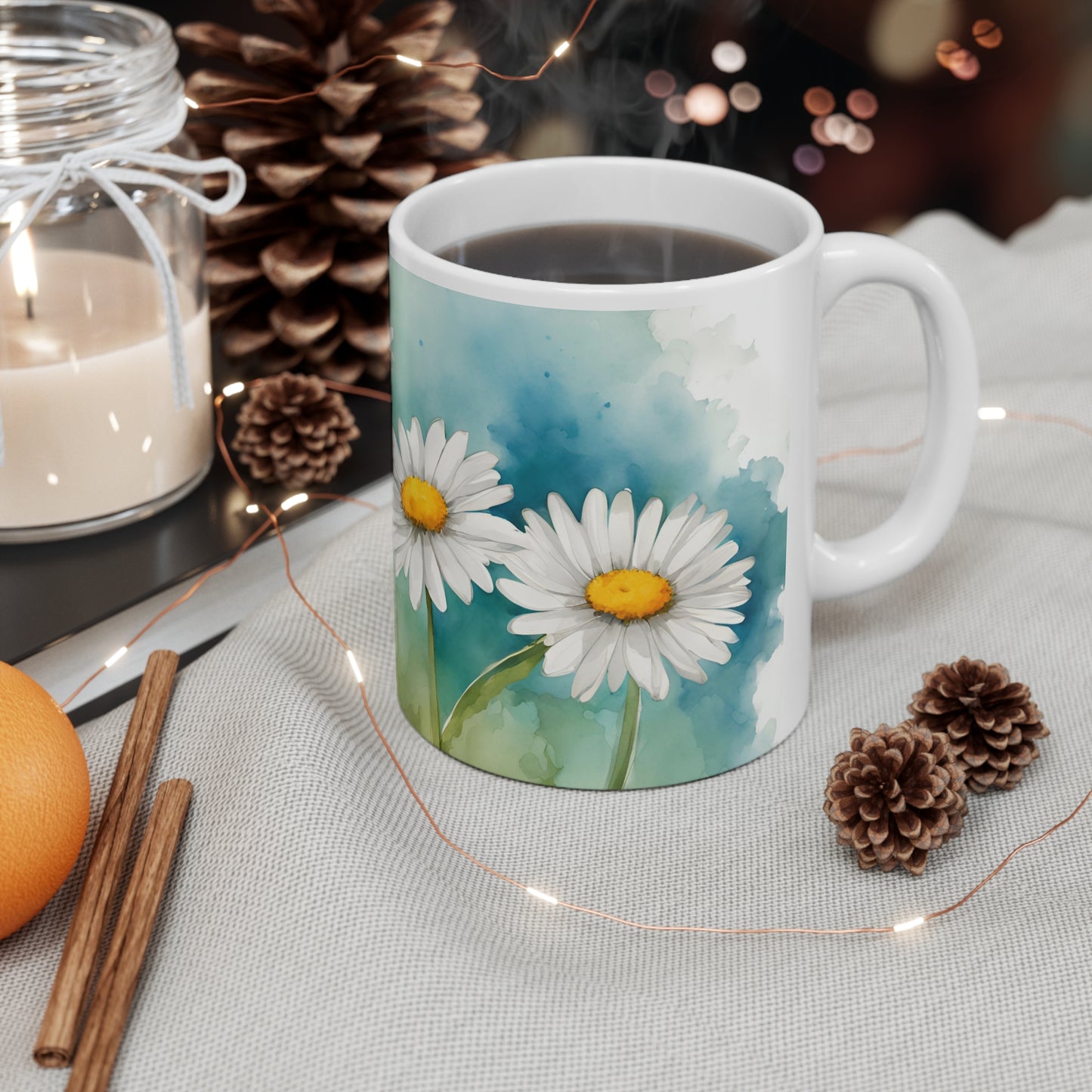 Daisies 04 Mug - Nature's Beauty Collection