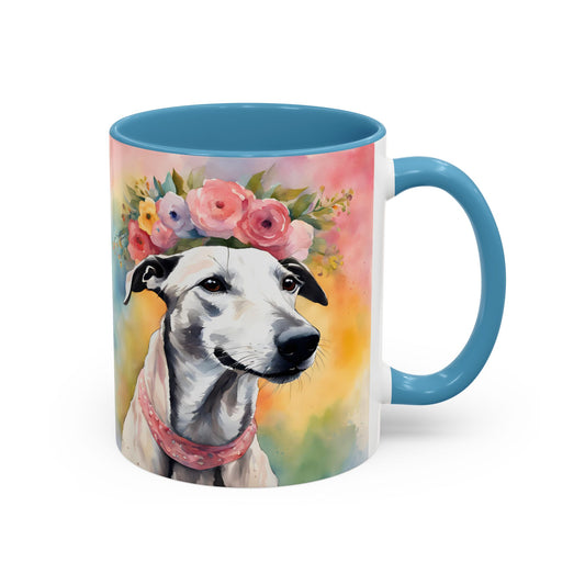 Greyhound 02 Accent Coffee Mug - Dog Lover Gift