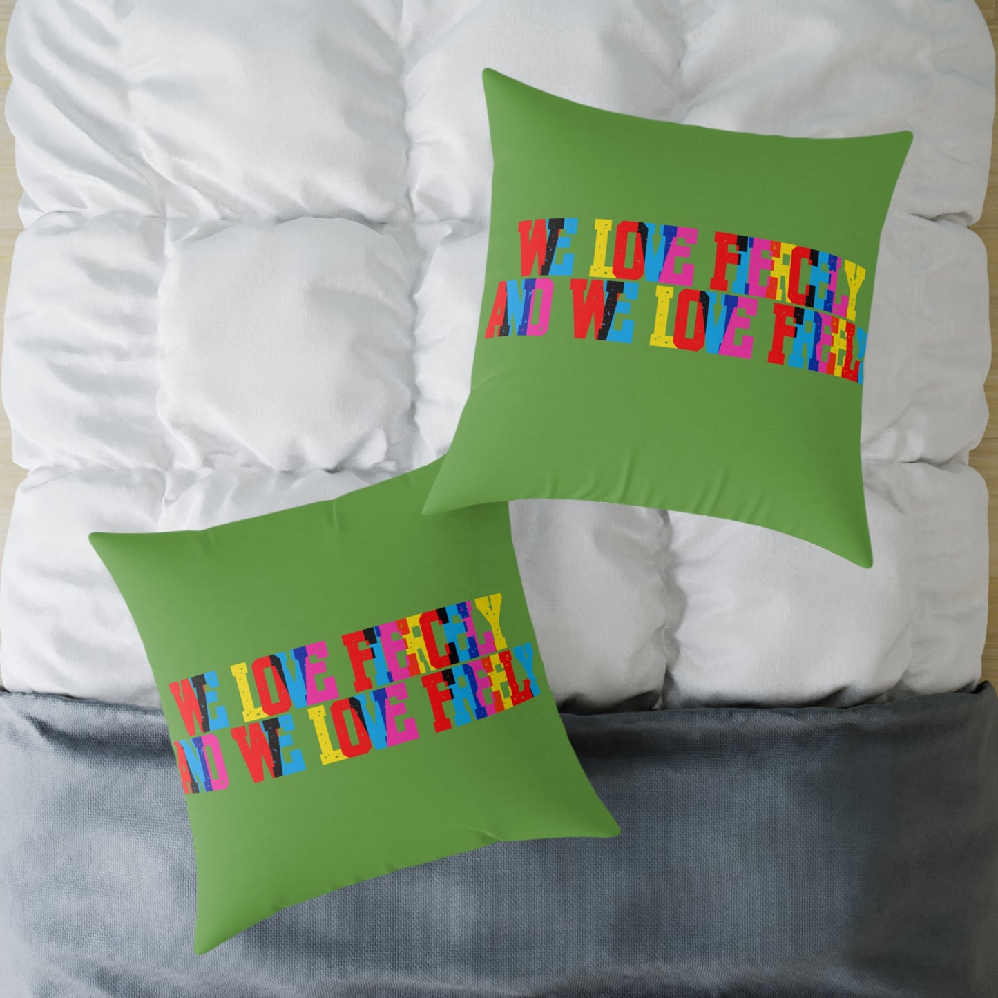 We Love Fiercely And We Love Freely Poly Pillow