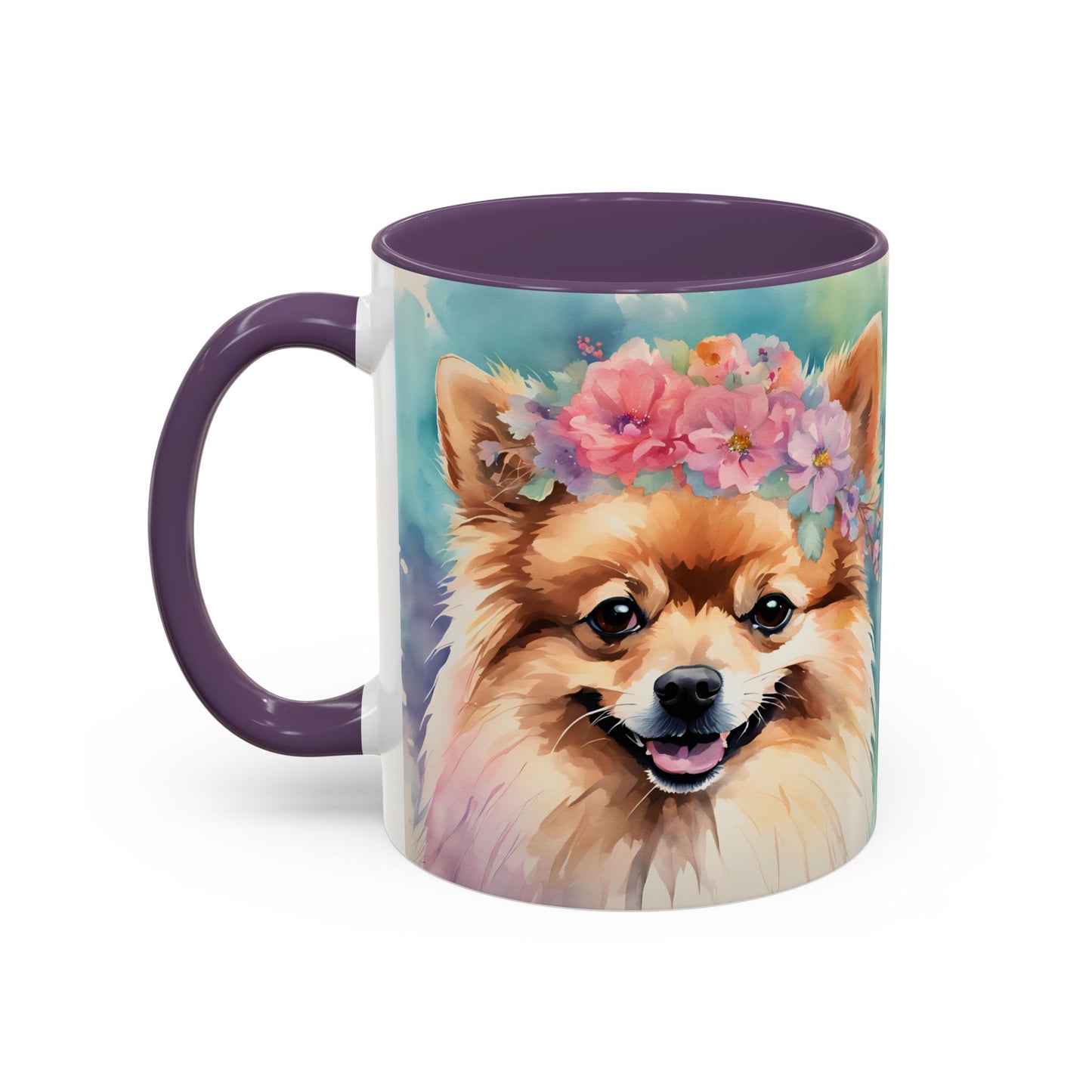 Pomeranian 03 Accent Coffee Mug - Dog Lover Gift