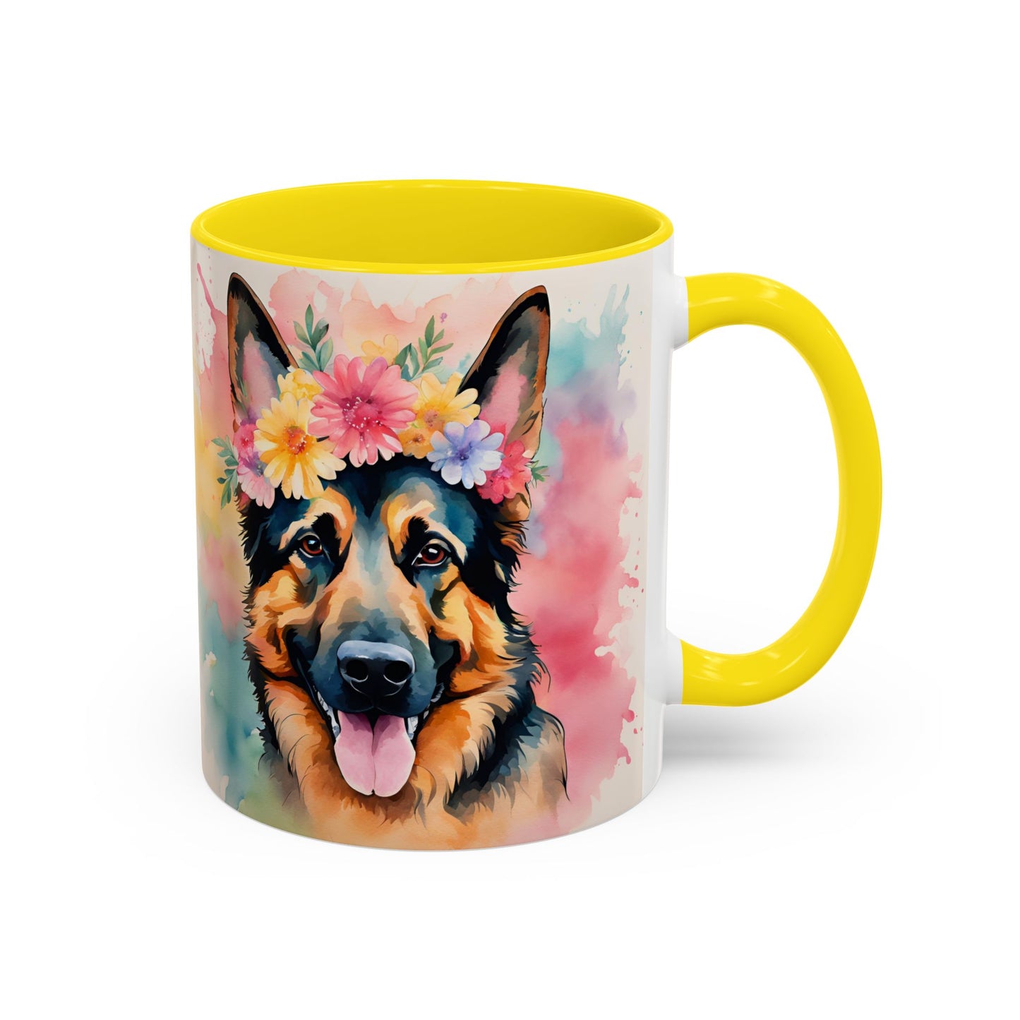 German Shepherd 02 Accent Coffee Mug - Dog Lover Gift