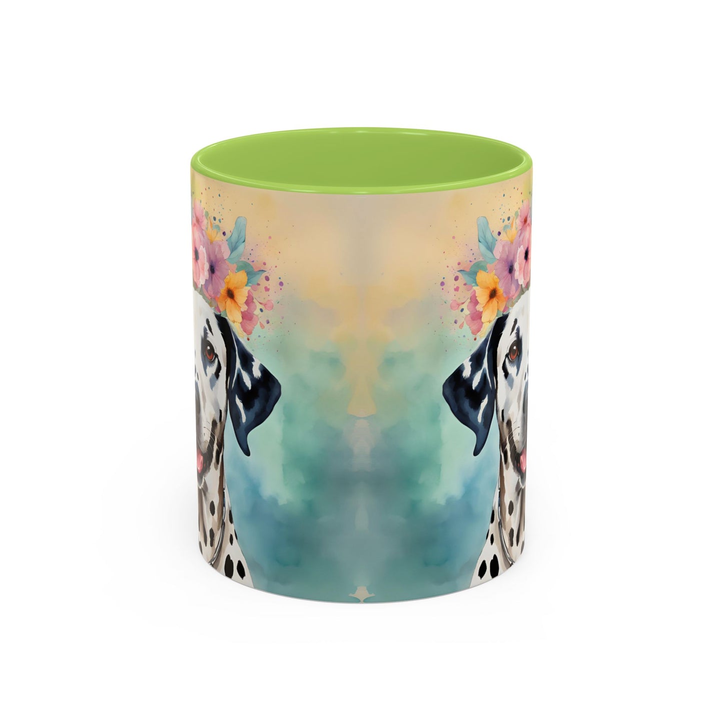 Dalmatian 01 Accent Coffee Mug - Dog Lover Gift