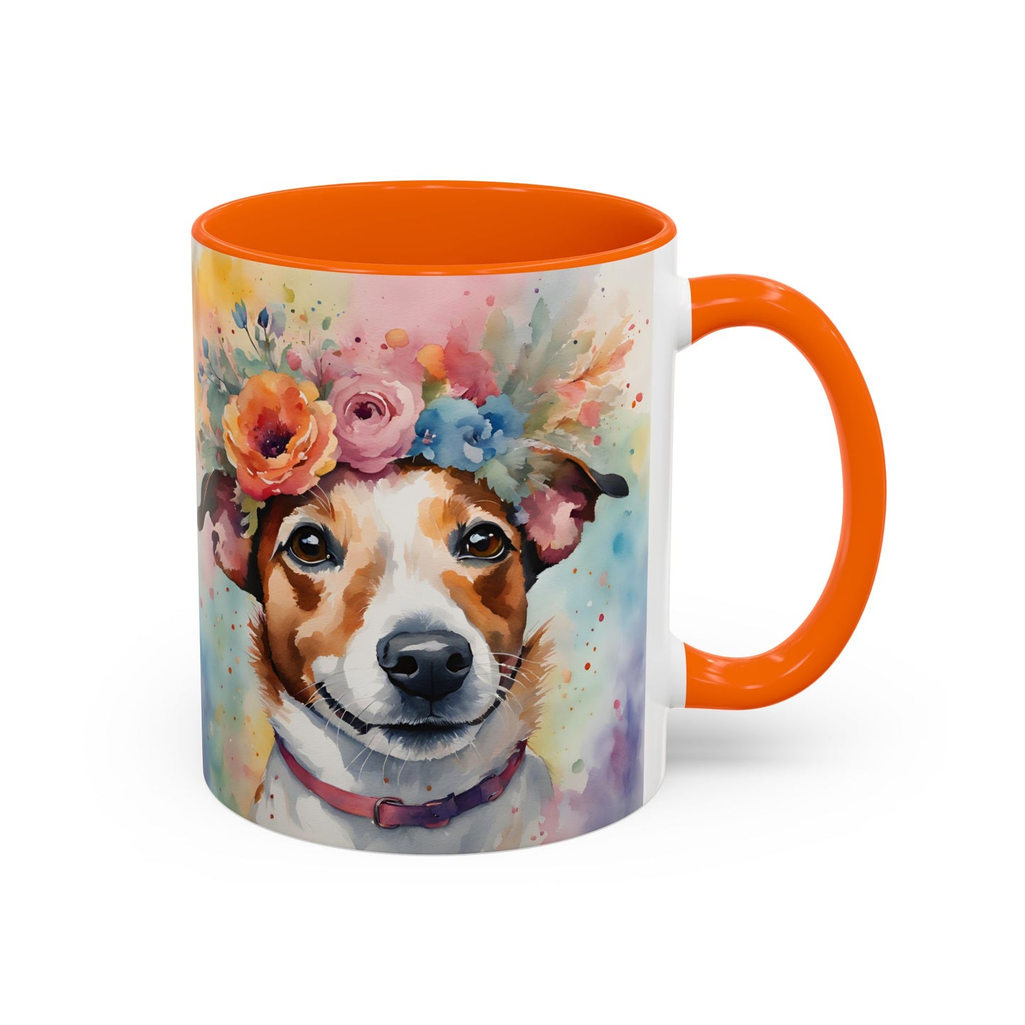 Jack Russell 04 Accent Coffee Mug - Dog Lover Gift