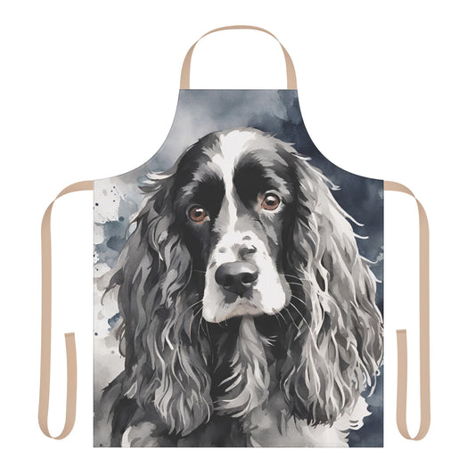 Blue Roan Cocker Spaniel Adult Apron (AOP)