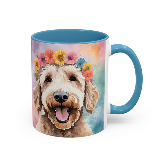 Labradoodle 02 Accent Coffee Mug - Dog Lover Gift