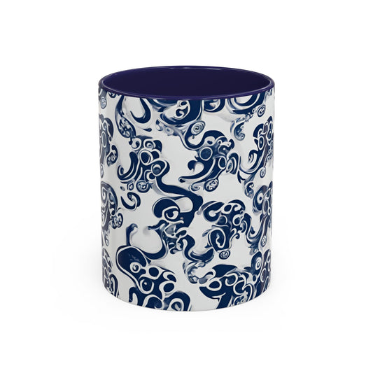 Octopus 2 Accent Coffee Mug (11oz)