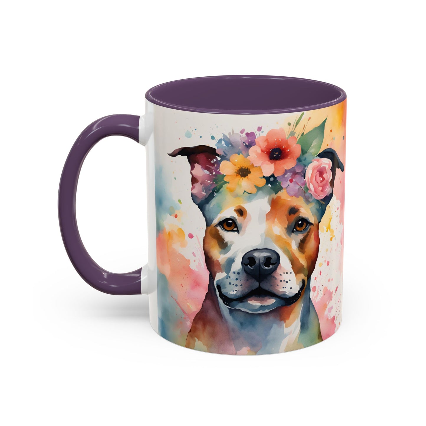 Staffordshire Bull Terrier 03 Accent Coffee Mug - Dog Lover Gift