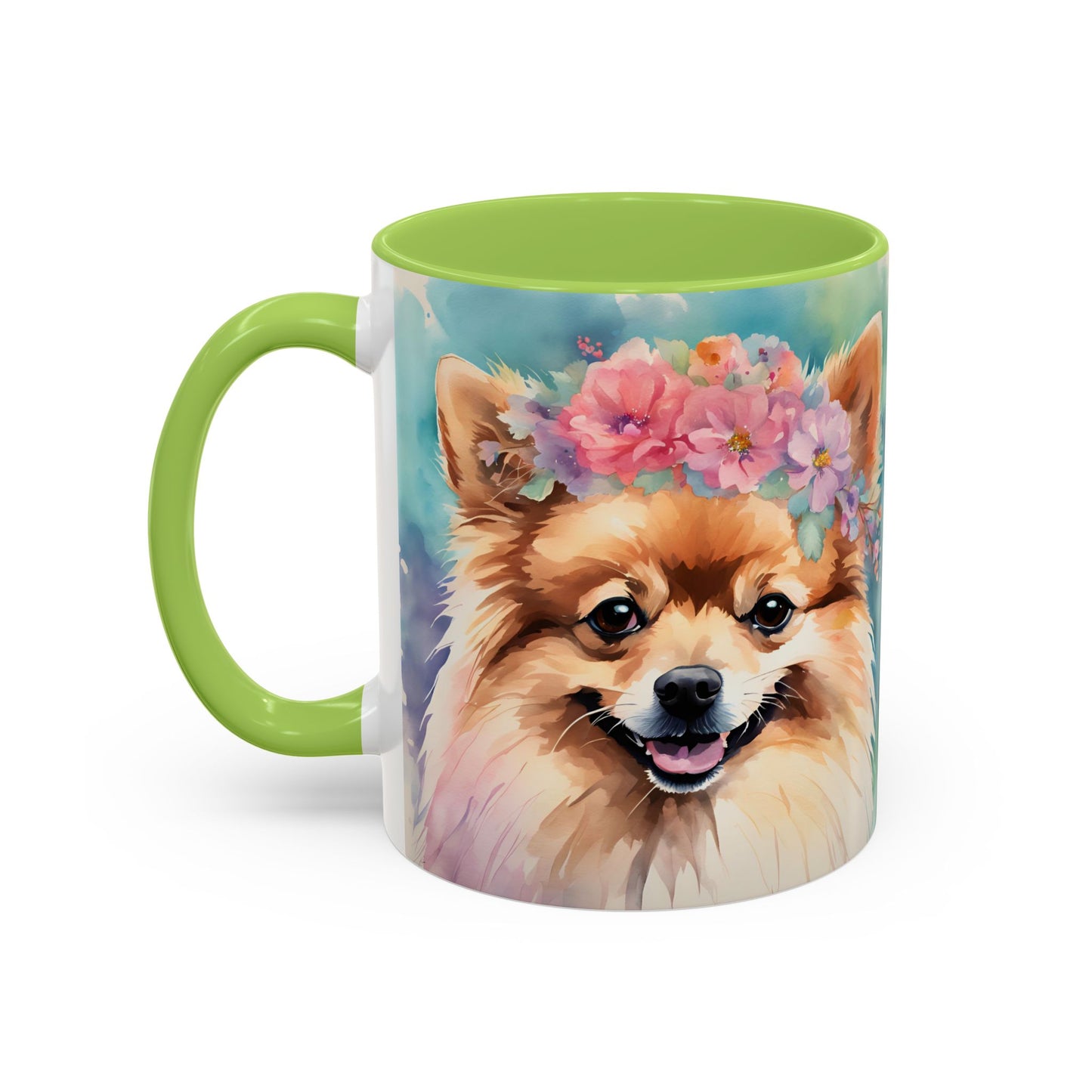 Pomeranian 03 Accent Coffee Mug - Dog Lover Gift