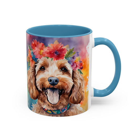 Cockapoo 05 Accent Coffee Mug - Dog Lover Gift