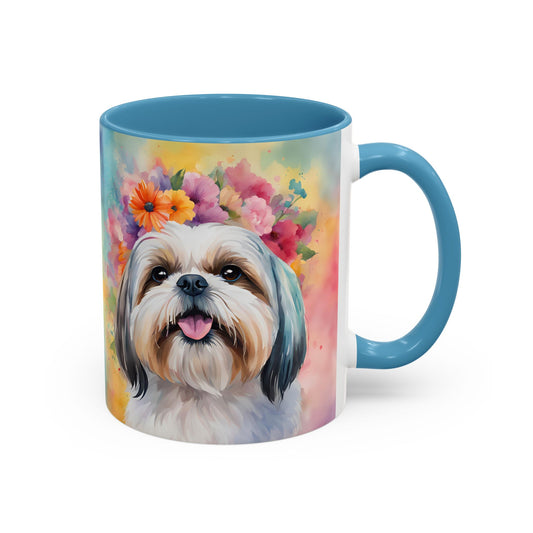Shih Tzu 01 Accent Coffee Mug - Dog Lover Gift