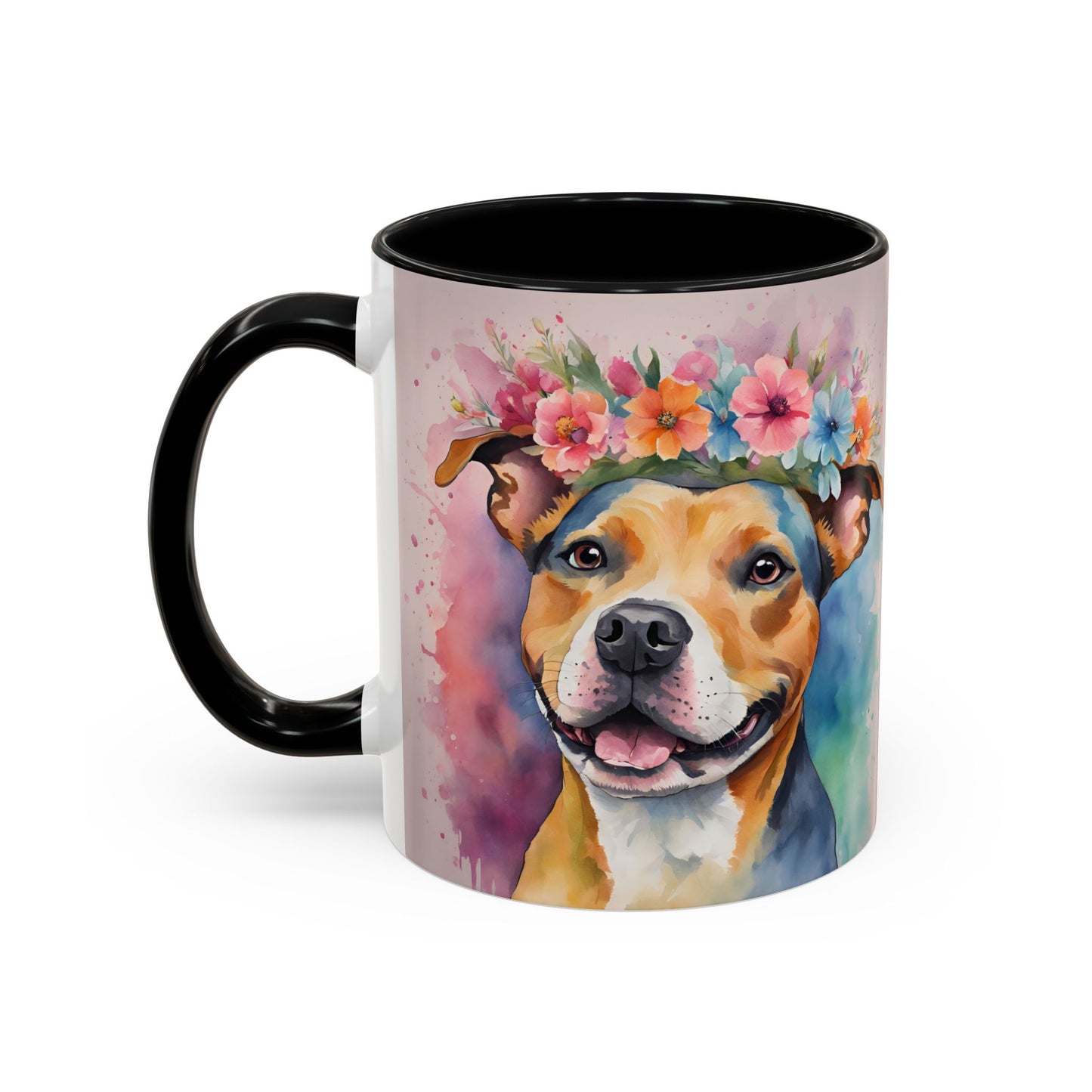 Staffordshire Bull Terrier 02 Accent Coffee Mug - Dog Lover Gift