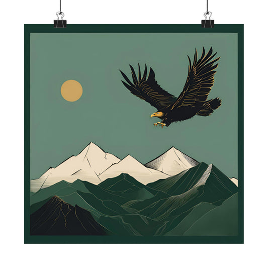 Lone Collection Eagle 12 Matte Square Posters