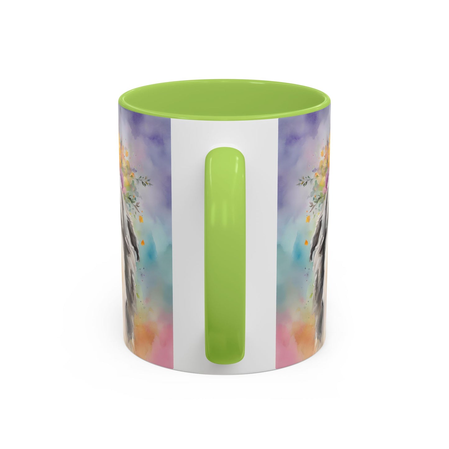 Bearded Collie 03 Accent Coffee Mug - Dog Lover Gift