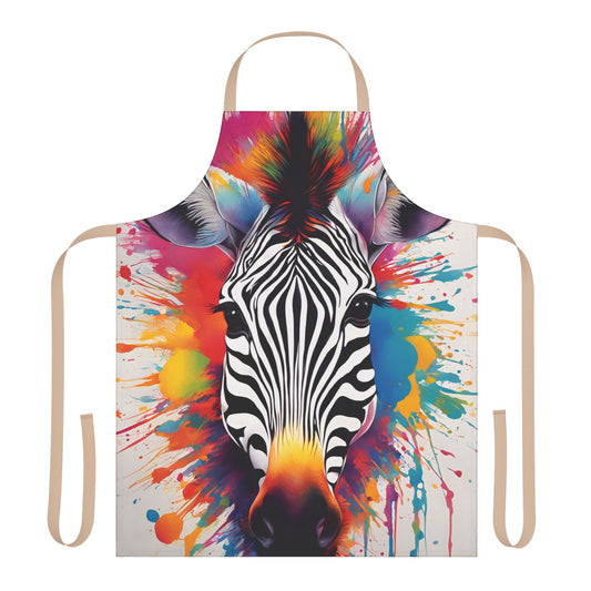 Multi zebra Adult Apron (AOP)