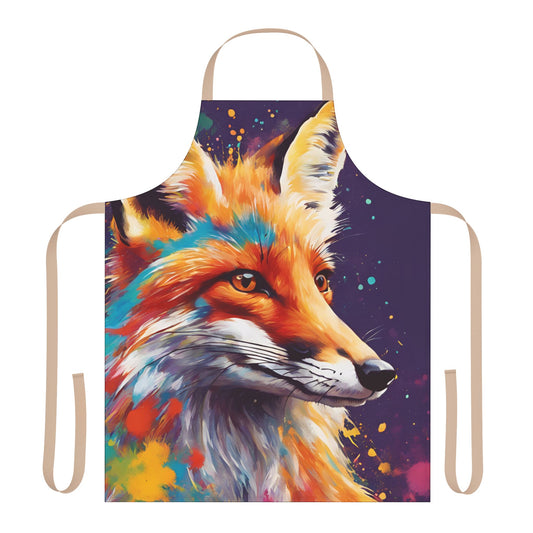 Multicolored Fox Adult Apron (AOP)