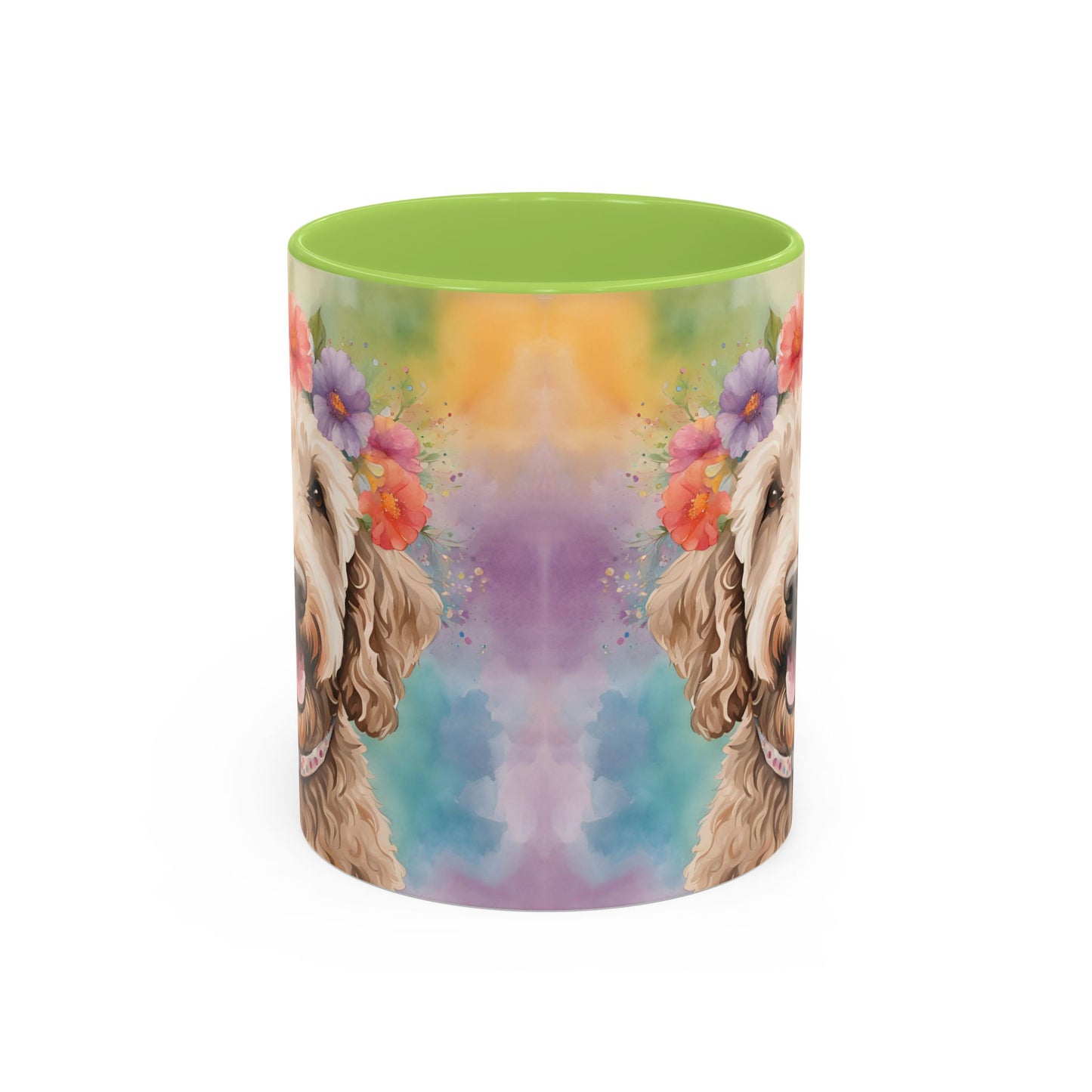 Labradoodle 01 Accent Coffee Mug - Dog Lover Gift