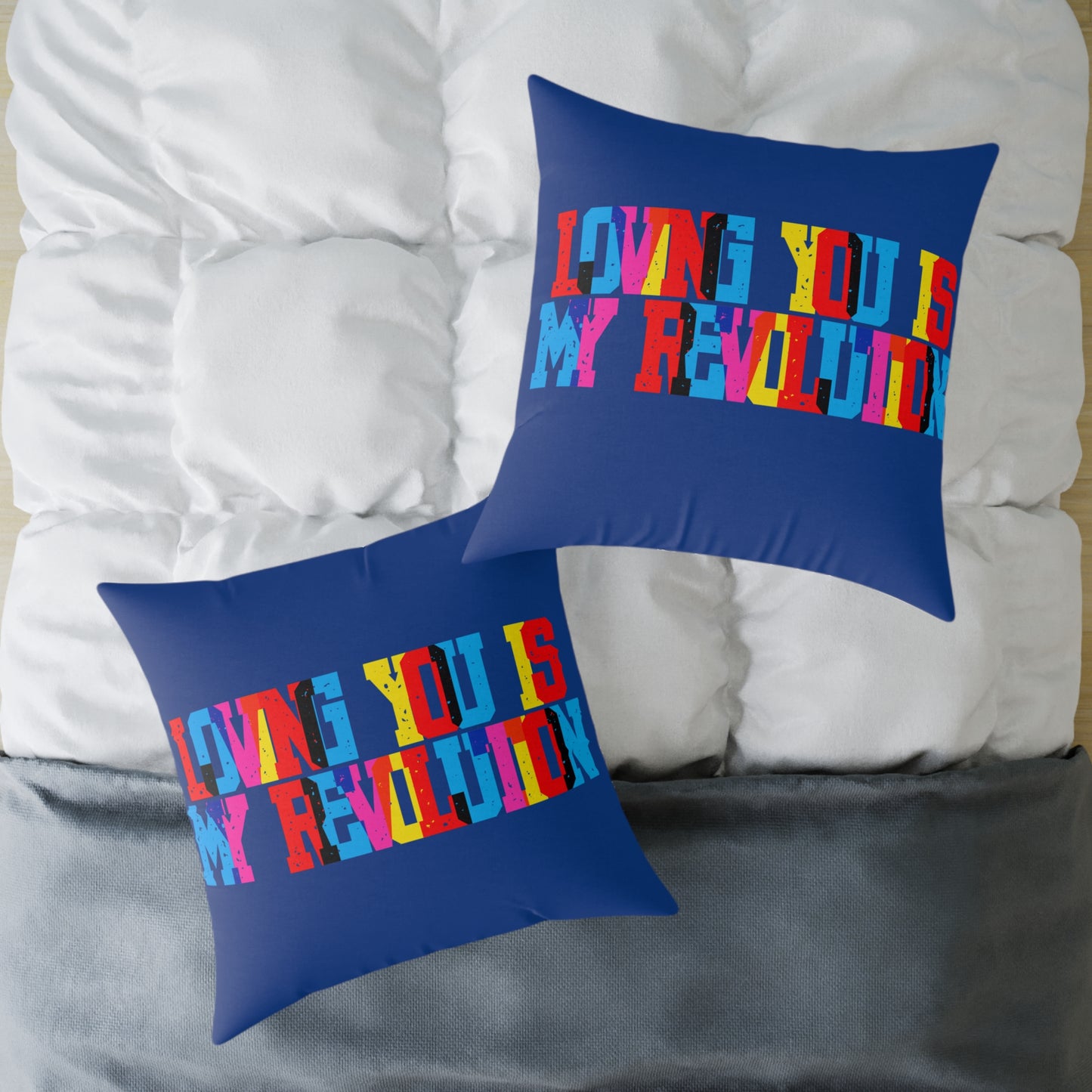 Loving You Is My Revolution Poly Pillow