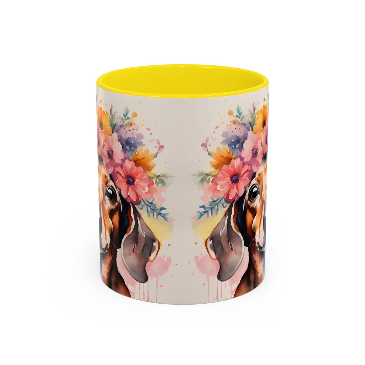 Dachshund 01 Accent Coffee Mug - Dog Lover Gift
