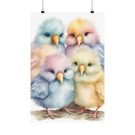 Nursery Birdie Tower 8 Matte Vertical Posters