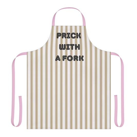 Prick With A Fork Apron, Cooking Pun