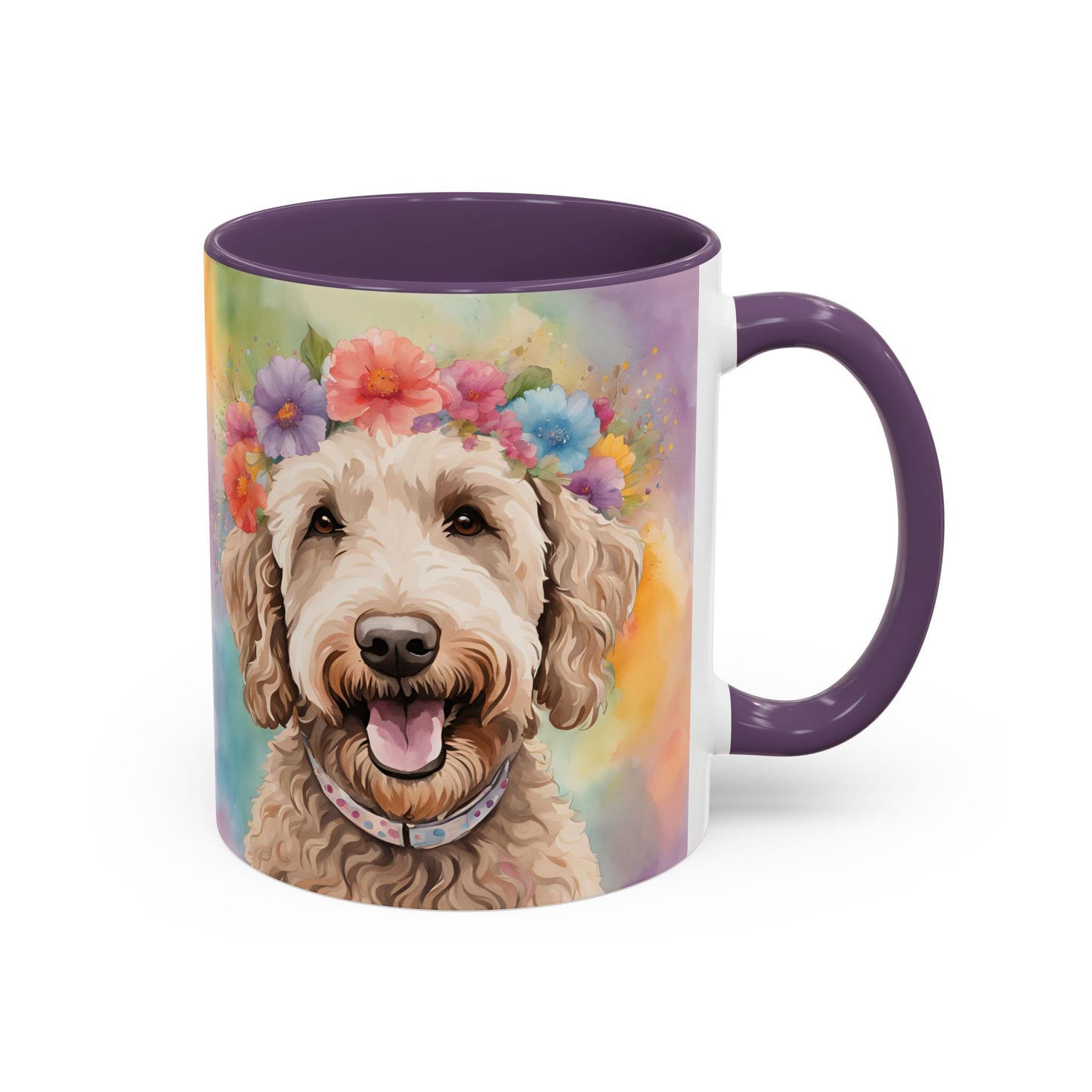 Labradoodle 01 Accent Coffee Mug - Dog Lover Gift