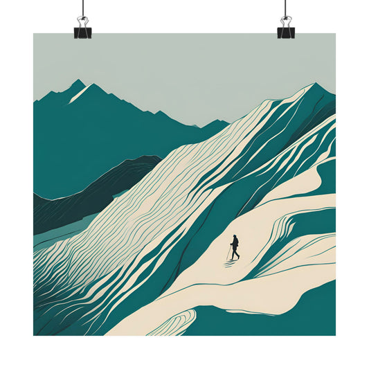Lone Collection Walker 3 Matte Square Posters