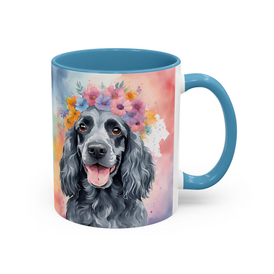 Blue Roan Cocker Spaniel 01 Accent Coffee Mug - Dog Lover Gift
