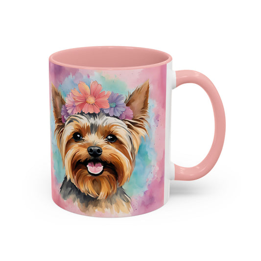 Yorkshire Terrier 02 Accent Coffee Mug - Dog Lover Gift