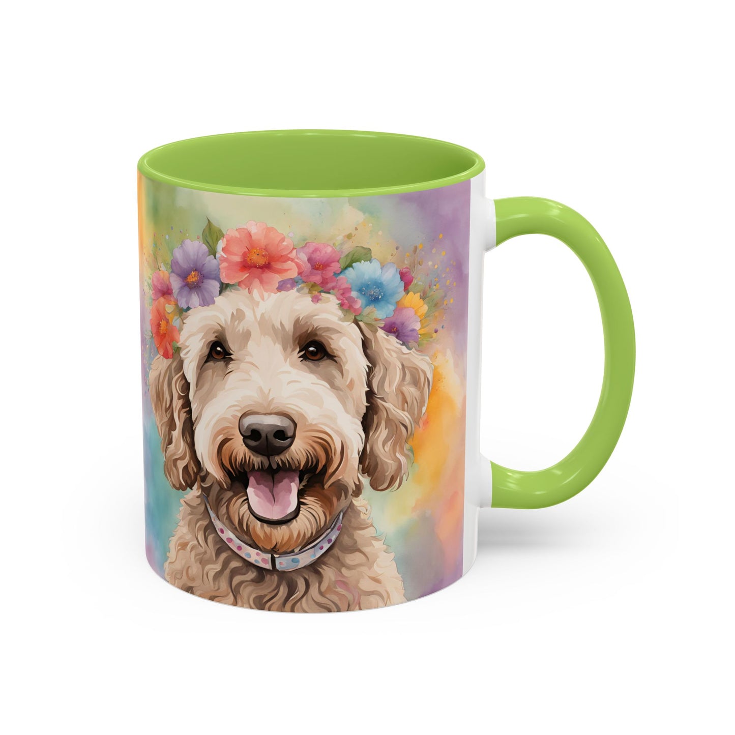 Labradoodle 01 Accent Coffee Mug - Dog Lover Gift