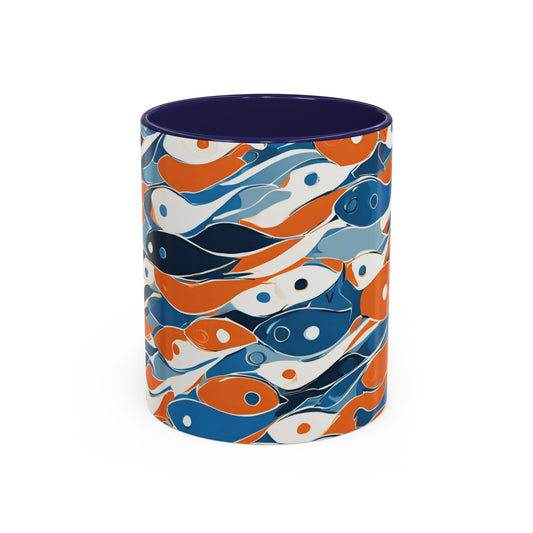 Orange Fish 05 Accent Coffee Mug (11oz)