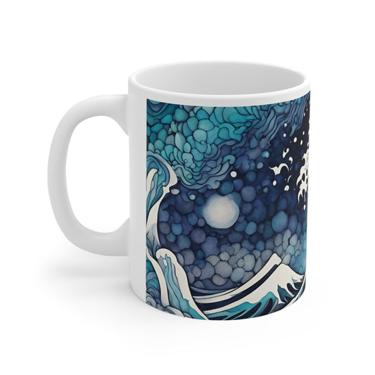 Japanese Waves 01 Mug - Nature's Beauty Collection