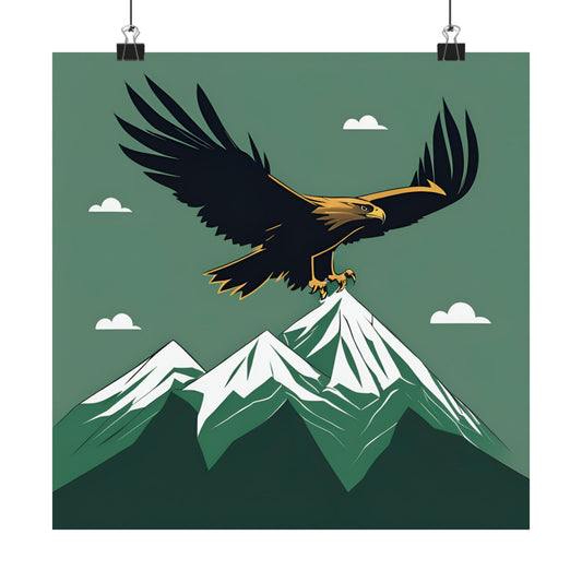Lone Collection Eagle 11 Matte Square Posters