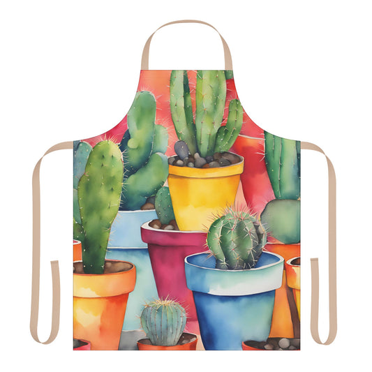 Multi Cacti 3 Adult Apron (AOP)