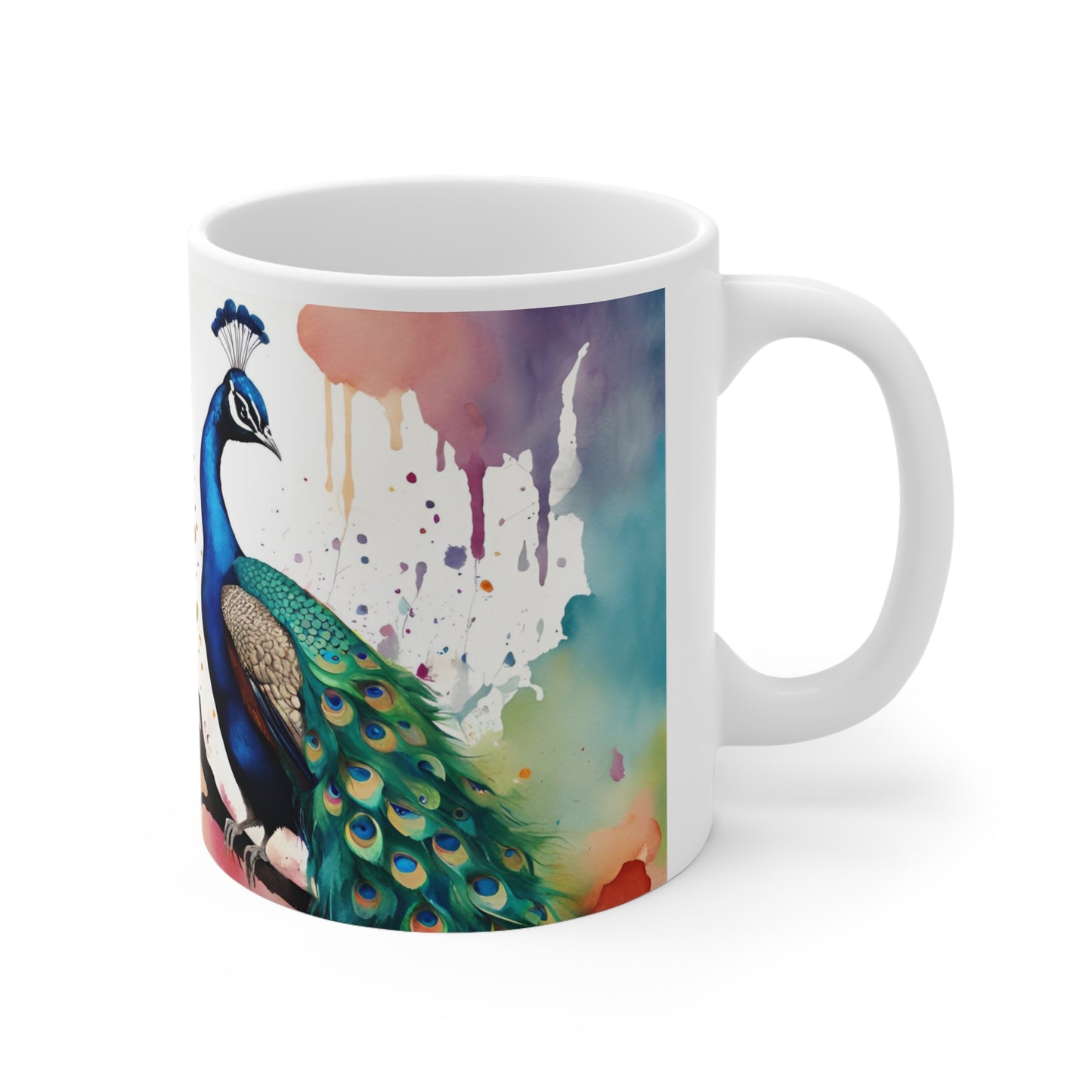 Peacock 02 Mug - Nature's Beauty Collection