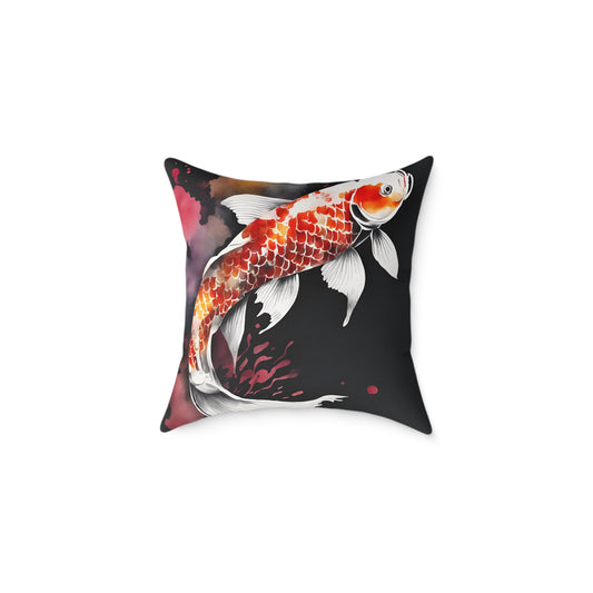 Koi Carp 01 Poly Pillow - Natures Beauty Design