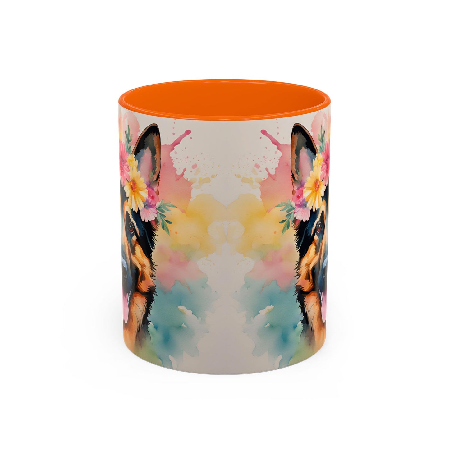 German Shepherd 02 Accent Coffee Mug - Dog Lover Gift