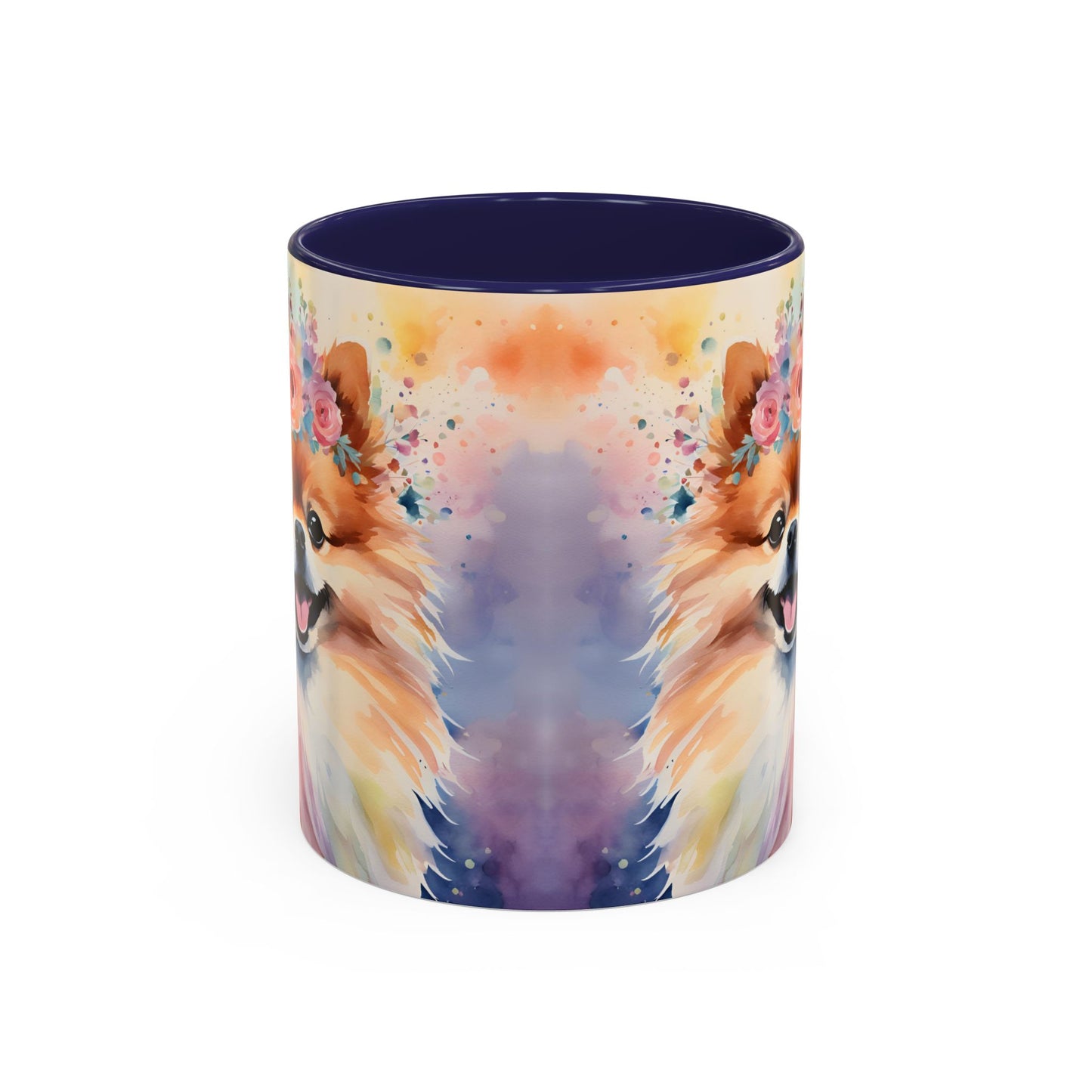 Pomeranian 04 Accent Coffee Mug - Dog Lover Gift