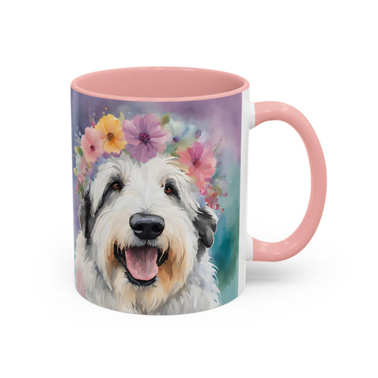 Bearded Collie 04 Accent Coffee Mug - Dog Lover Gift